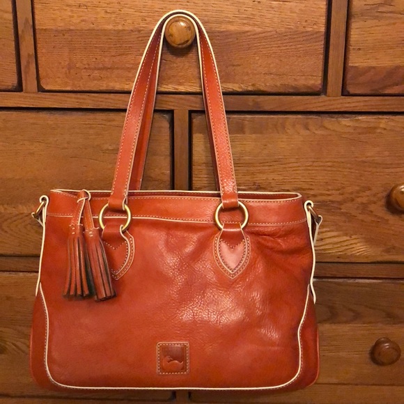 🌼Dooney Florentine Shopper Beautiful Orange!! - Picture 4 of 8